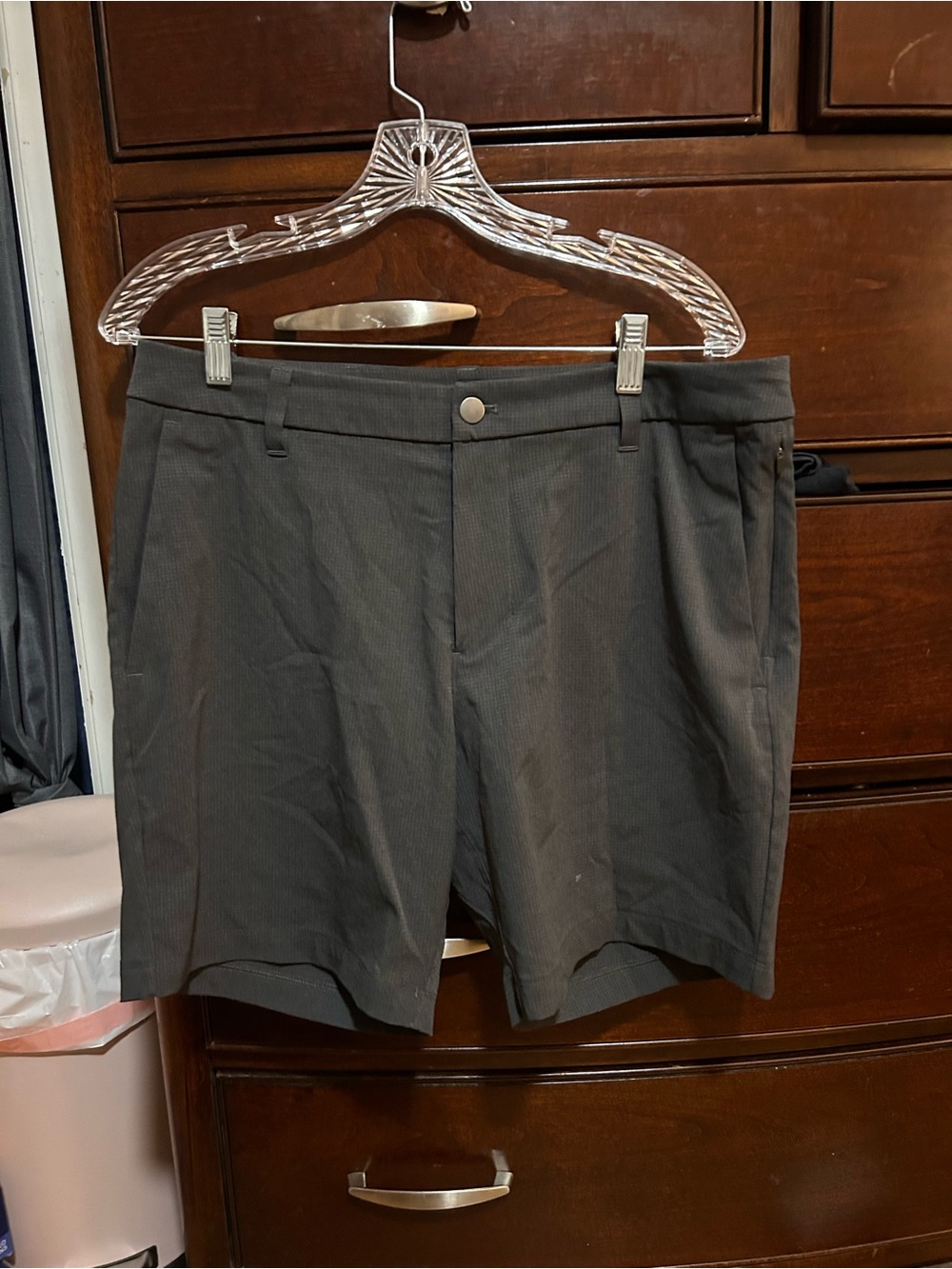 lululemon athletica Men's Dark Gray Hybrid Shorts